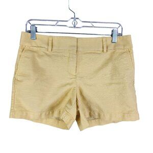 Women's Yellow Ann Taylor LOFT Shorts 4" Inseam Med Rise Size 4